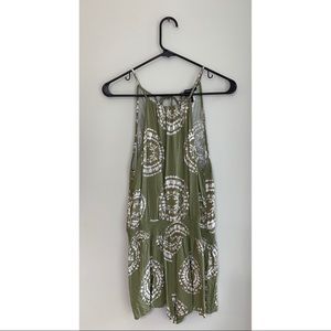 Green Printed Romper